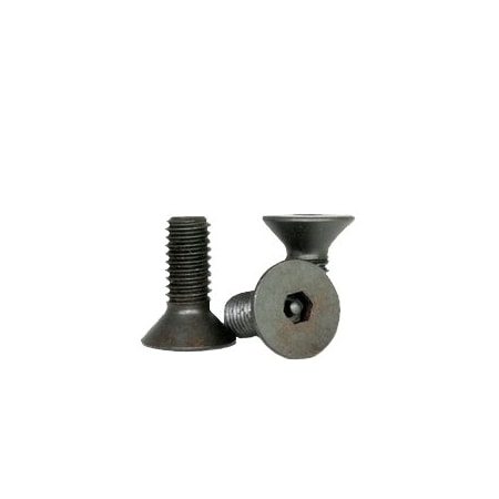 Newport Fasteners #8-32 Socket Head Cap Screw, Flat Head, Black Oxide Alloy Steel, 3/4 in Length, 100 PK 487739-100